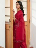 Mannat Clothing Lawn Embroidered Stitched Suit-Carmine