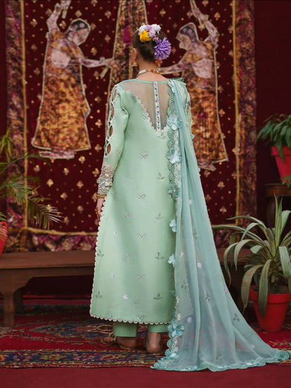 Mahnur Gul Luxury Lawn'26 Embroidered Unstitched 3-Piece Suit-G-011