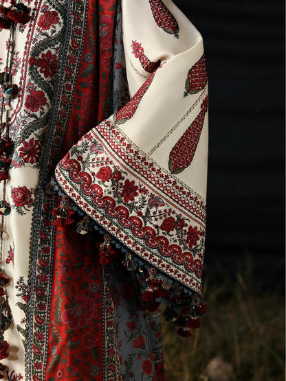 Hussain Rehar Khaddar'25 Embroidered Unstitched 3-Piece Suit-Gulban