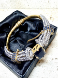 Orya Jewellery Sapphire Blue White Zircon Bangle