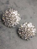 H&A Jewellery One Carat Silver-Plated with Stone Earring