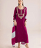Allure By IH Silver Night Tussel Silk Embroidered Stitched 3-Piece Suit-Nirvana