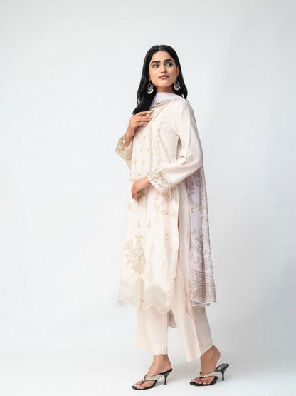 Imran Aftab Winter'25 Khaddar Embroidered Unstitched 3-Piece Suit-IAKC-UF-20