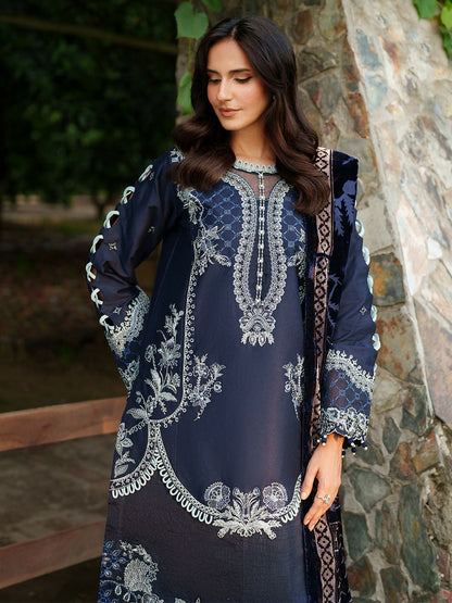 Parishay Panache Winter Corduroy Embroidered Stitched 3-Piece Suit-PNE-08