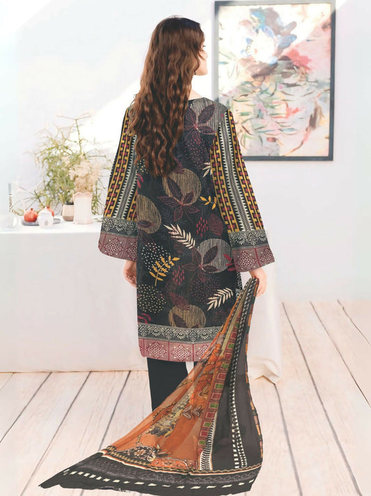 Cross Sketch Lawn Printed Unstitched 2-Piece Suit-Zarmin