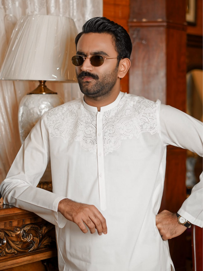 Fabrich Virsa Cotton Embroidered Unstitched Shalwar Kameez-FAB-8660