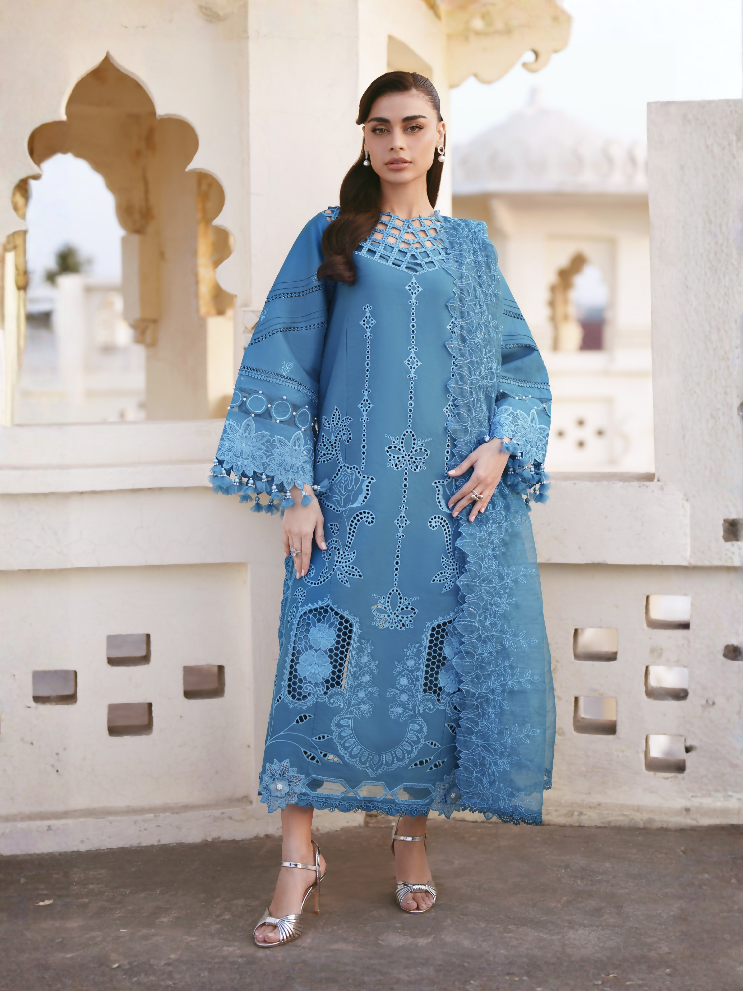 Parishay Shangrila Lawn Embroidered Unstitched 3-Piece Suit-SLA-13