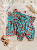 Kidoz Kloset Cotton Printed Stitched 2-Piece Suit-Blue Hues