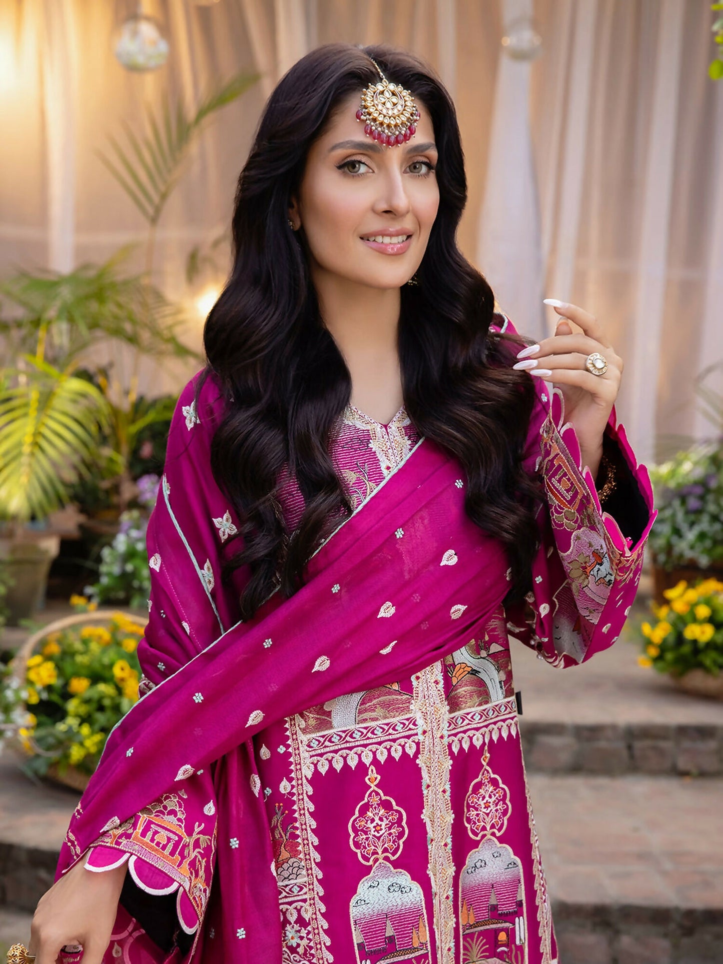 Binilyas Kotrai Embroidered Unstitched 3-Piece Suit-D001A