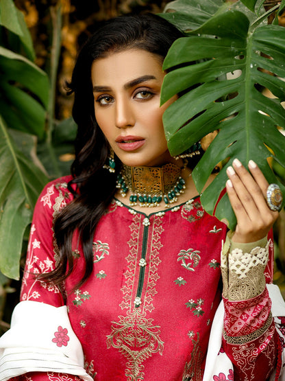 Binilyas Kotail Embroidered Unstitched 3-Piece Suit-766-B
