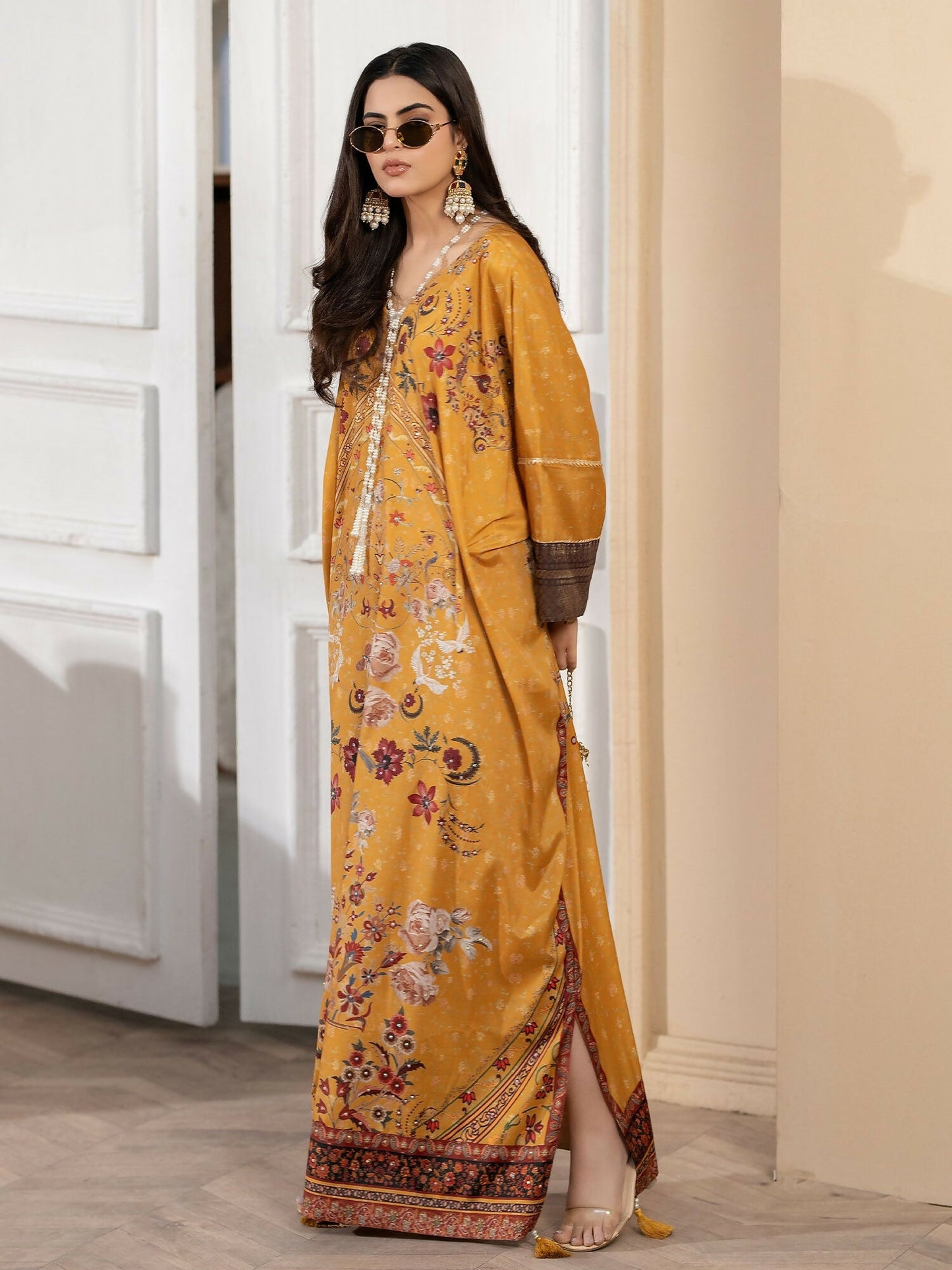 Shiza Hassan Miha Luxury Pret Pure Grip Embellished 1-Piece Kaftan-Alora