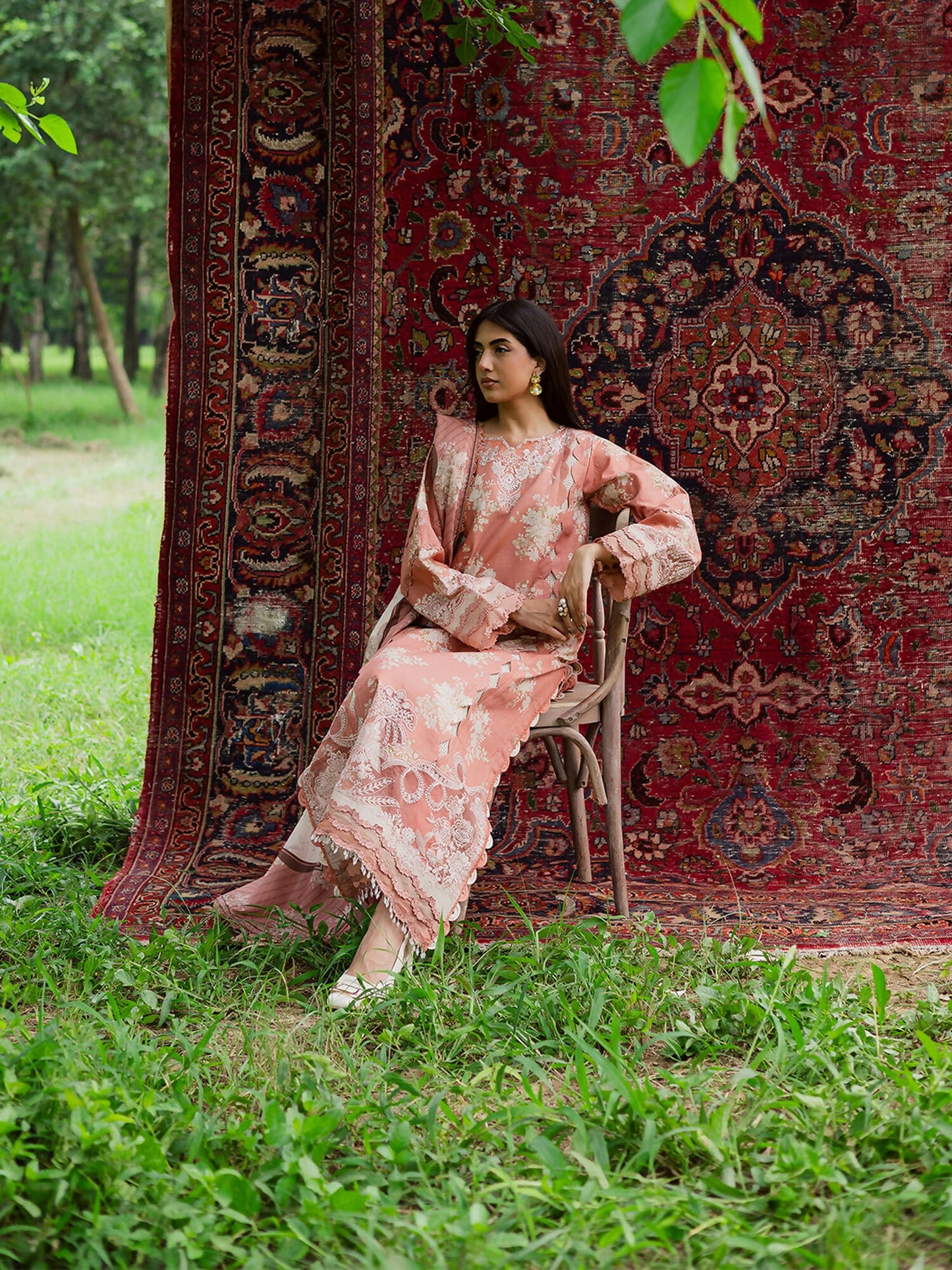 Parishay Rang e Sarma Khaddar Embroidered Stitched 3-Piece Suit-SAR-03