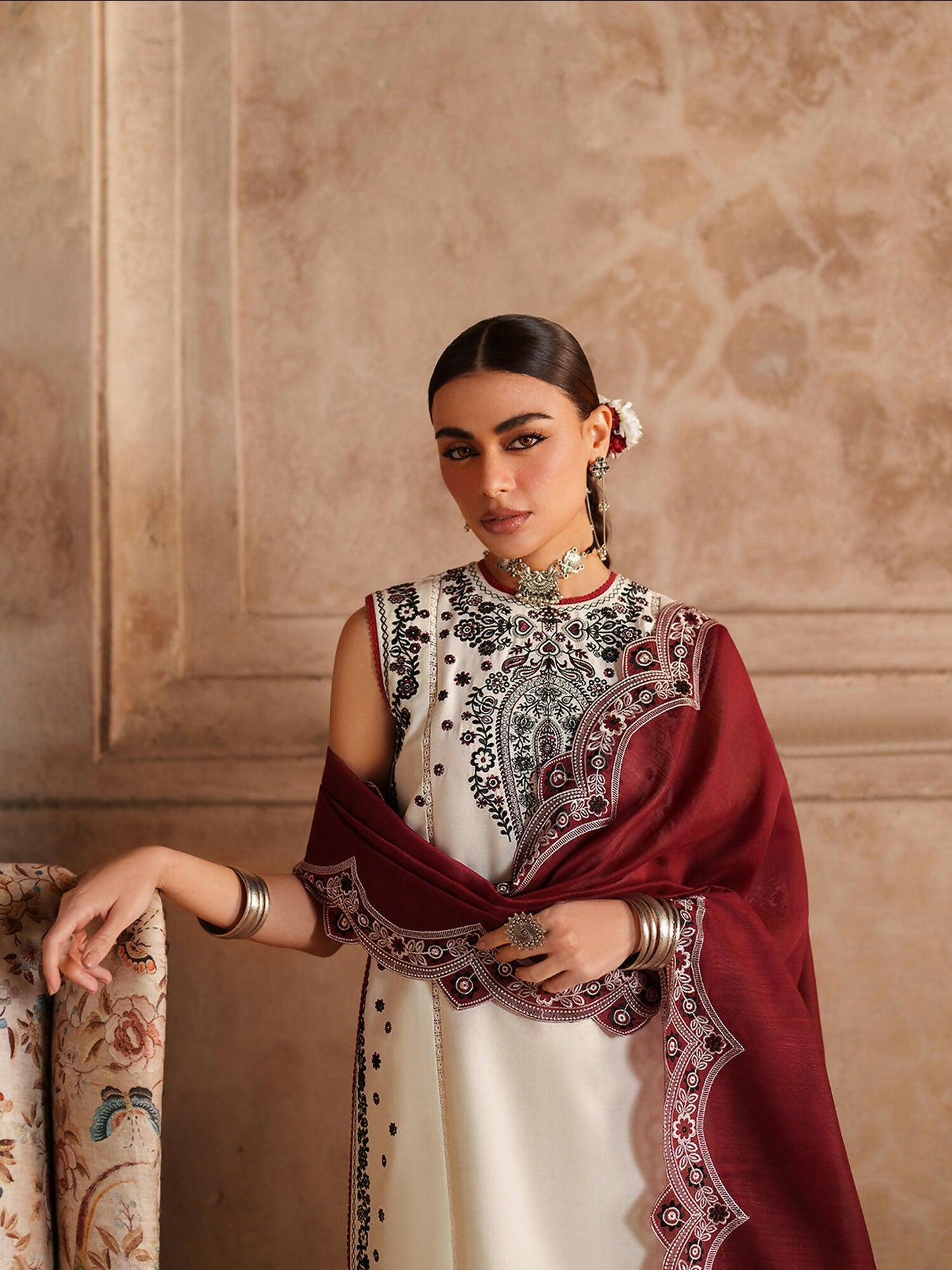 Binilyas Suroor Eid Pret'26 Lawn Embroidered Stitched 3-Piece Suit-245-A