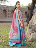 Binilyas Naqsh Naaz Lawn Embroidered Unstitched 3-Piece Suit-2085 - B