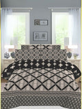 Salonika Printed 3 Piece King Bedsheet Set-109