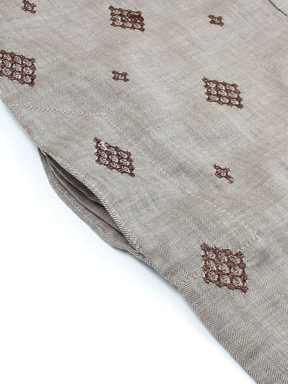 Velvour Boys Cotton Embroidered Stitched Kurta-VB196-K