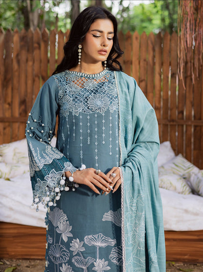 Parishay Winterwood Tales Khaddar Embroidered Unstitched 3-Piece Suit- WW - 04