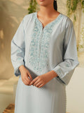 Mannat Clothing Summer-Sky Lawn Embroidered Stitched Suit-Celestial