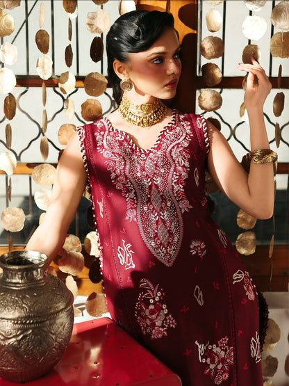 Binilyas Lumina Summer Lawn Embroidered Unstitched 3-Piece Suit-L76-A