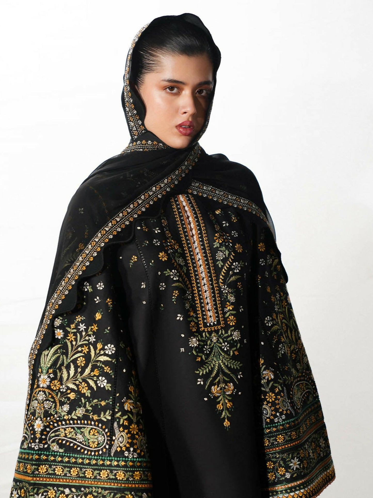 Jugnu by Hussain Rehar The Reserved View SS/Edit I Cotton Embroidered Unstitched 3-Piece Suit-Rani