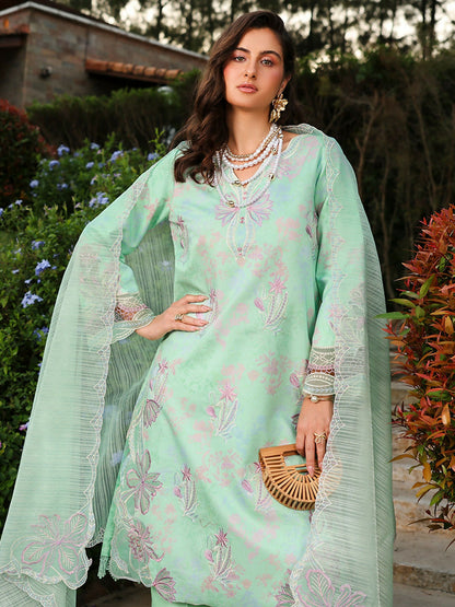 Rang Rasiya Florence Summer Edit'26 Lawn Embroidered Unstitched 3-Piece Suit-Haniya