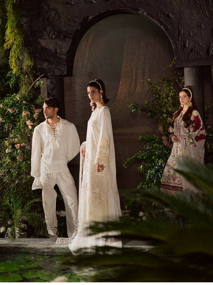 Mahnur Amelia Kotrai Embroidered Unstitched 3-Piece Suit-CK-003