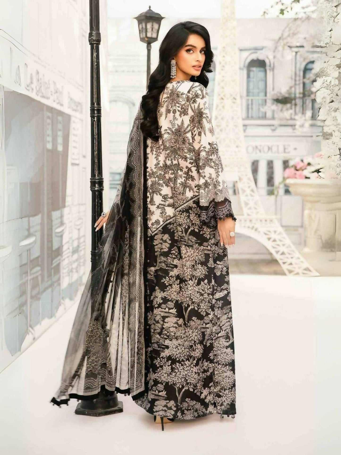 Maria B Lawn Embroidered Unstitched-3-Piece-Suit-MPT-2608-B