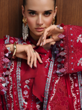Qalamkar Chikankari Eid Edit'26 Lawn Embroidered Unstitched 3-Piece Suit-CM-03 Ruby