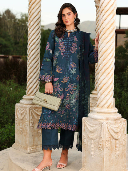 Rang Rasiya Florence Summer Edit'26 Lawn Embroidered Unstitched 3-Piece Suit-Eshal