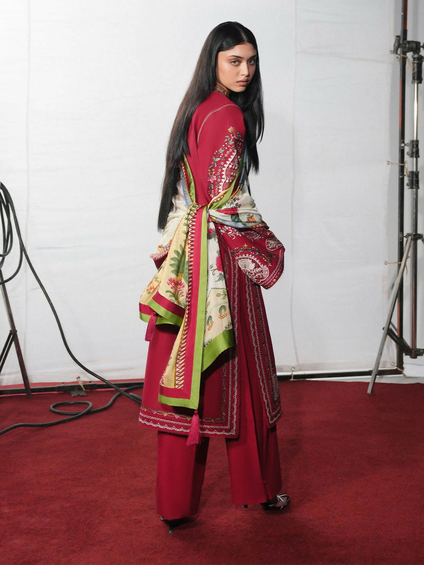 Jugnu by Hussain Rehar The Reserved View SS/Edit I Cotton Embroidered Unstitched 3-Piece Suit-Diryaz