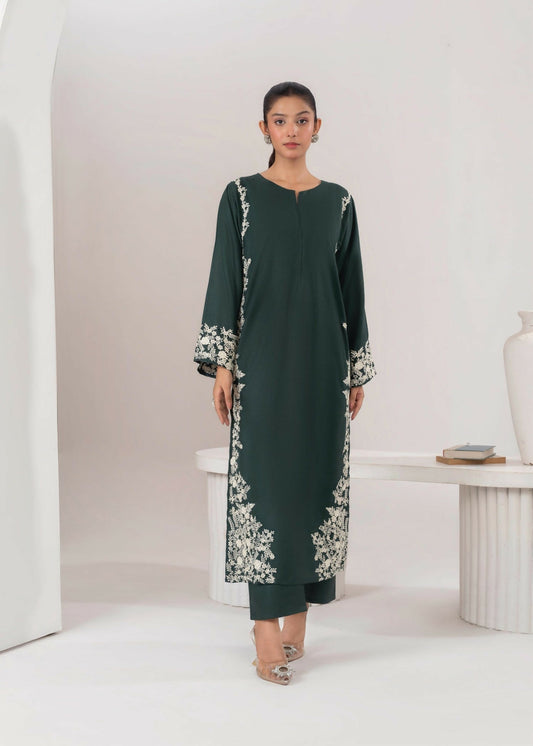Stylish Collection Aaraish Linen Embroidered Stitched 2-Piece Suit–Margarita