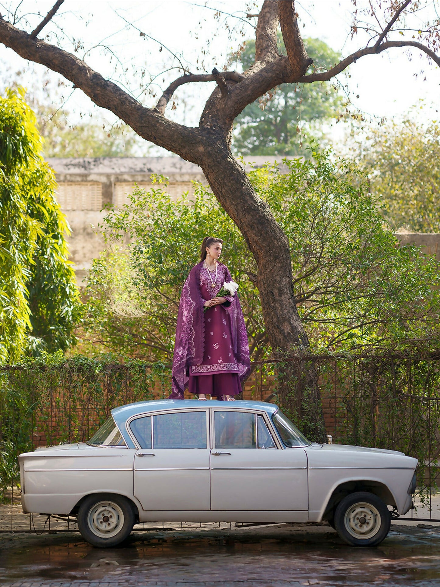 Mahnur Fiona Lawn'26 Embroidered Unstitched 3-Piece Suit-F-10