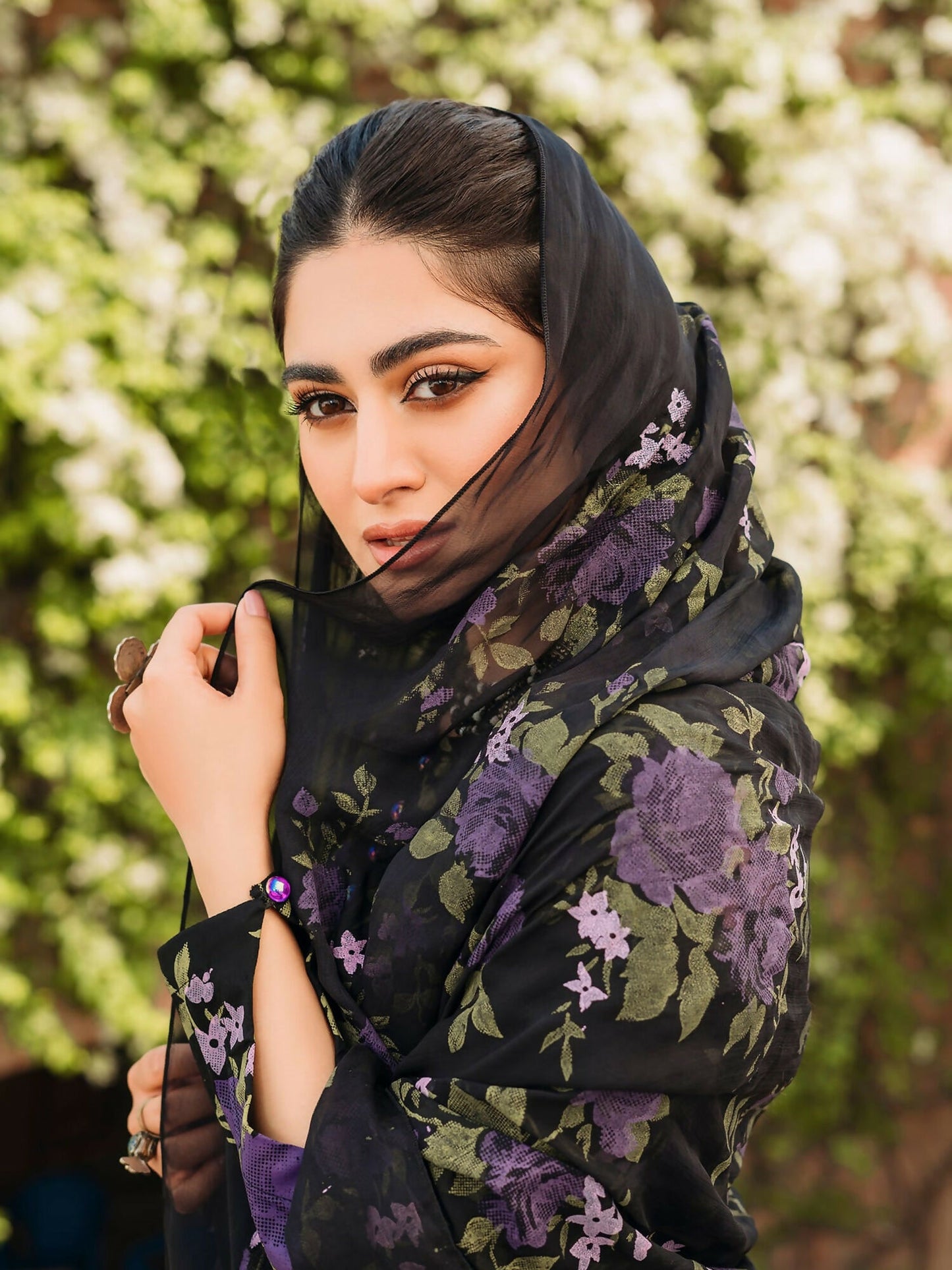 Panache Apparel Daily Essentials RTW Linen Printed Stitched Suit-Shabnam