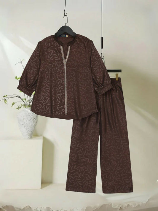 Velvour Girls Embroidered Co Ord Set - VG149-A