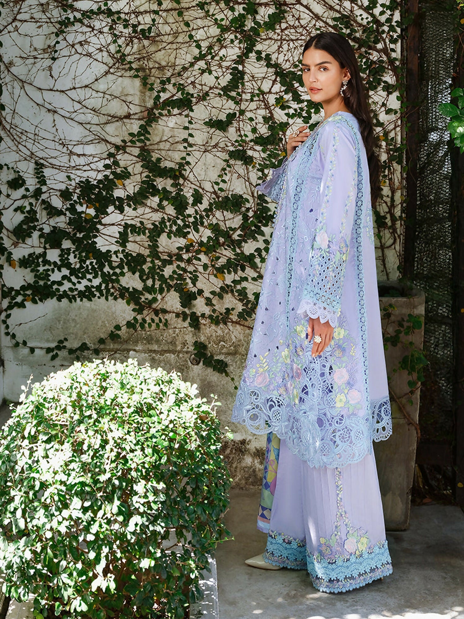 Mushq A Moi Luxury Lawn Embroidered Unstitched 3-Piece Suit-Sweet Confession