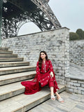 Stylish Collection Serene Summer Linen Embroidered Stitched 3-Piece Suit–Lilly