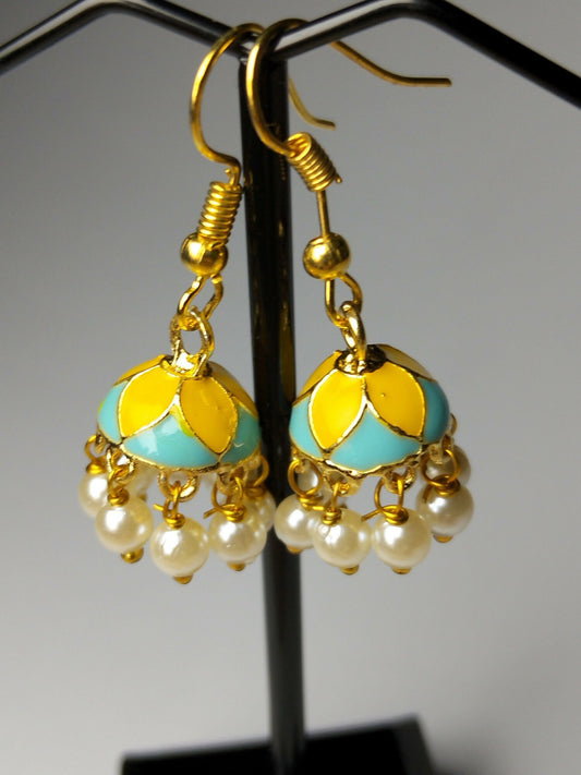 H&A Jewellery Jaipuri Jhumki Earrings