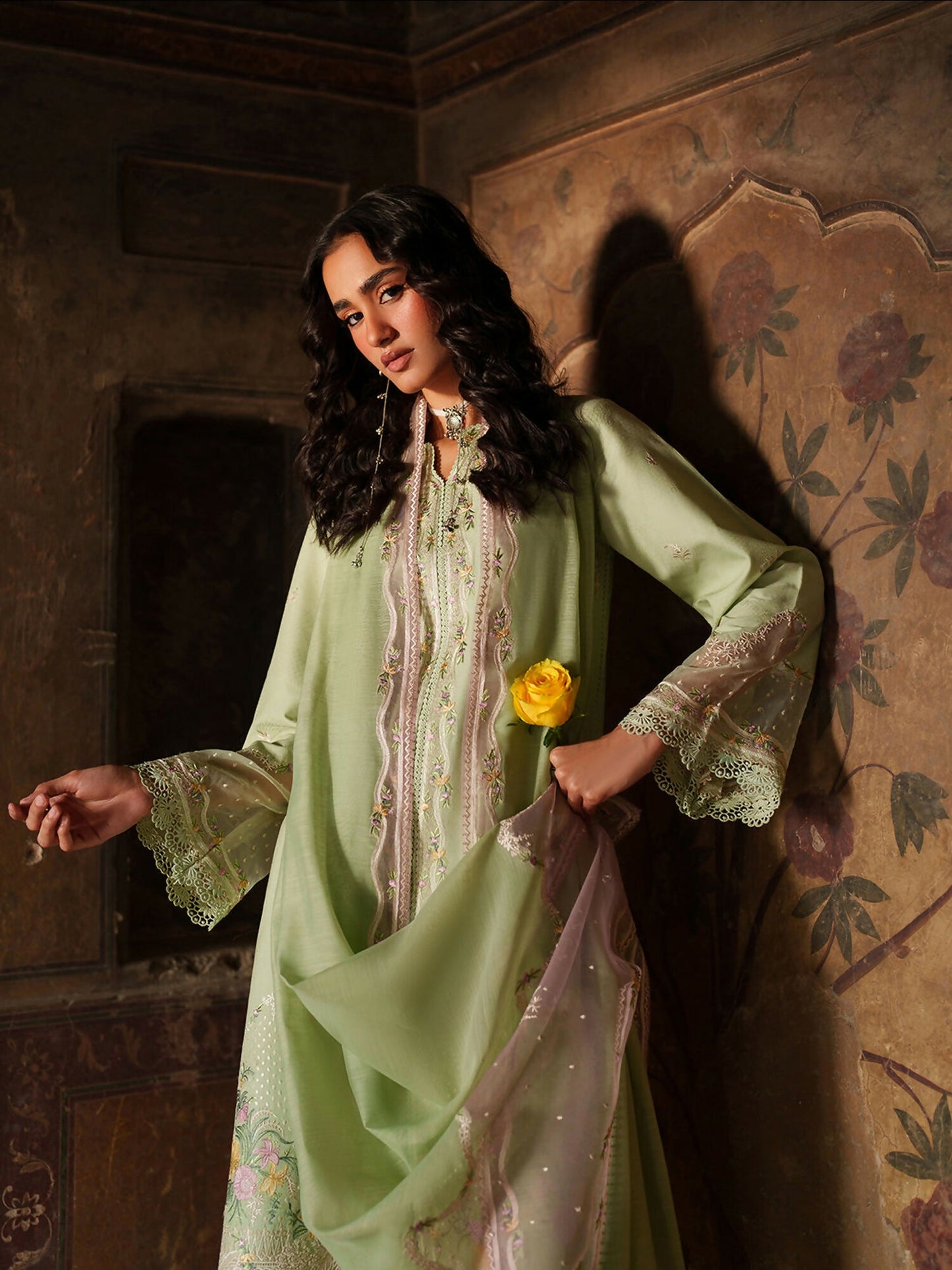 Binilyas Suroor Eid Pret'26 Lawn Embroidered Stitched 3-Piece Suit-243-A