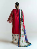 Jugnu by Hussain Rehar SS'25 Edit II Cotton Embroidered Unstitched 3-Piece Suit-Ahiti