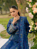 Binilyas Freesia Luxury Lawn Embroidered Unstitched 3-Piece Suit-102 - B