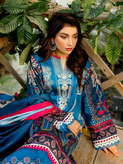 Binilyas Kotail Embroidered Unstitched 3-Piece Suit-765-A