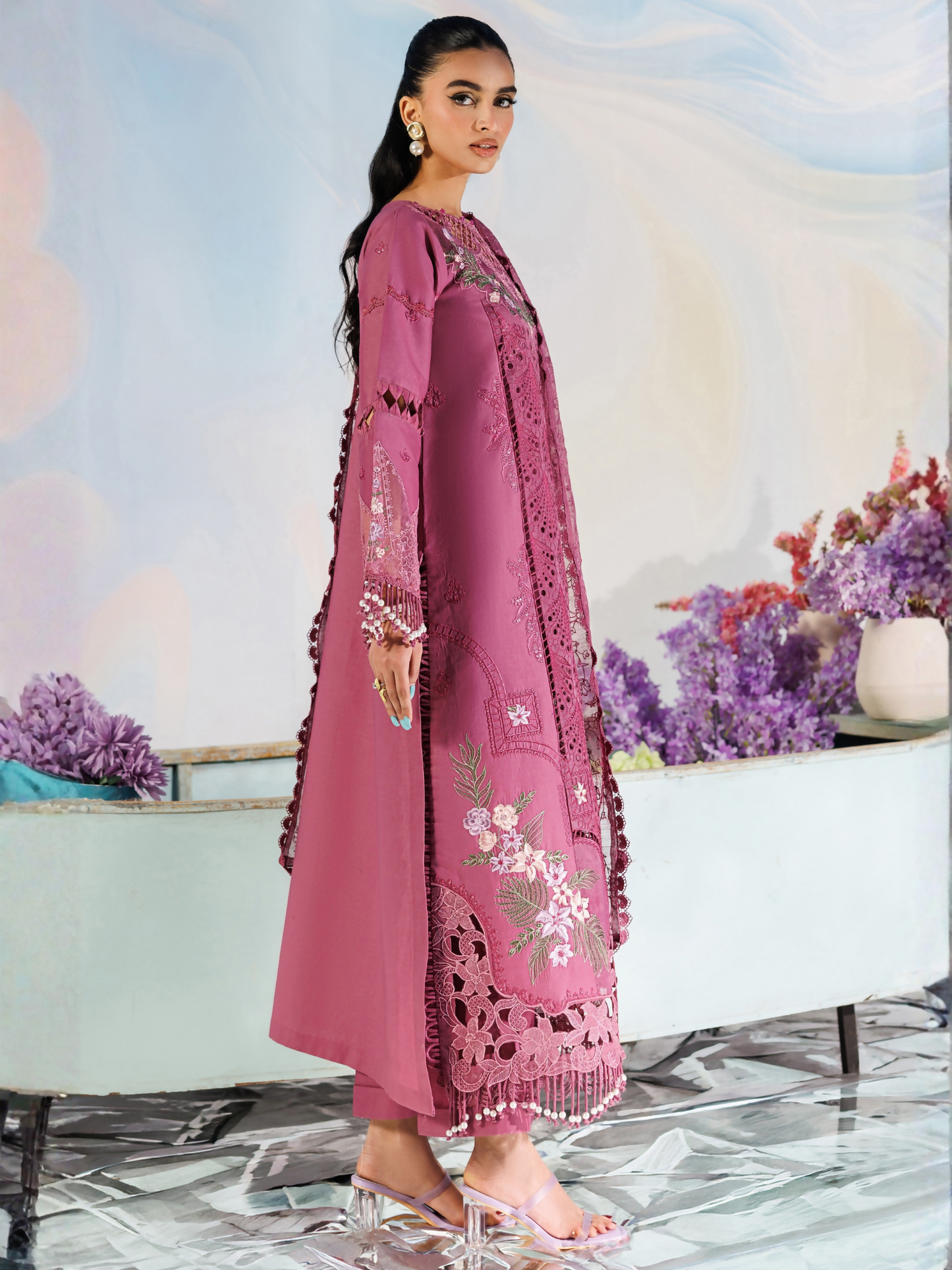 Parishay Shangrila Lawn Vol 2 Embroidered Unstitched 3-Piece Suit-ANG-04