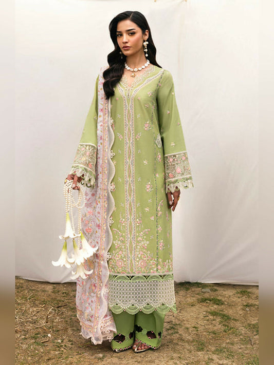 Qalamkar Qlinekari Lawn Embroidered Unstitched 3-Piece Suit-DC-01 Lovisa