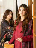 Panache Apparel Mah-e-Noor Khaddar Embroidered Stitched Suit-Merlot