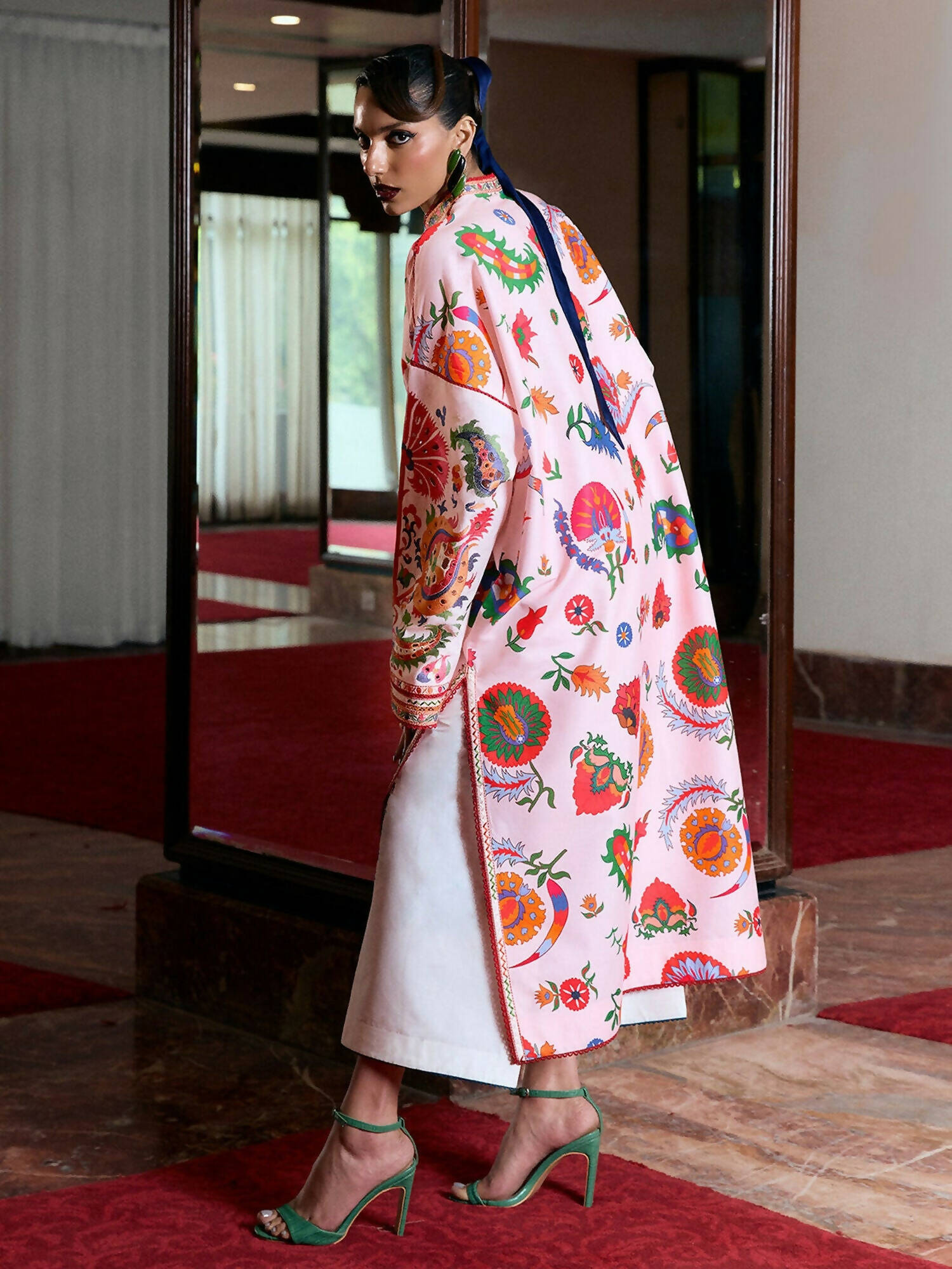 Jugnu by Hussain Rehar Summer Pret'25 Edit III Cotton Embroidered 2-Piece Suit-BARSHA