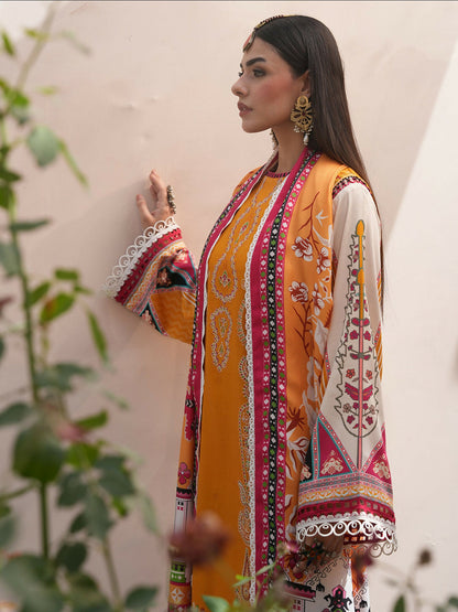 Binilyas Kotrai Embroidered Unstitched 3-Piece Suit-791-B