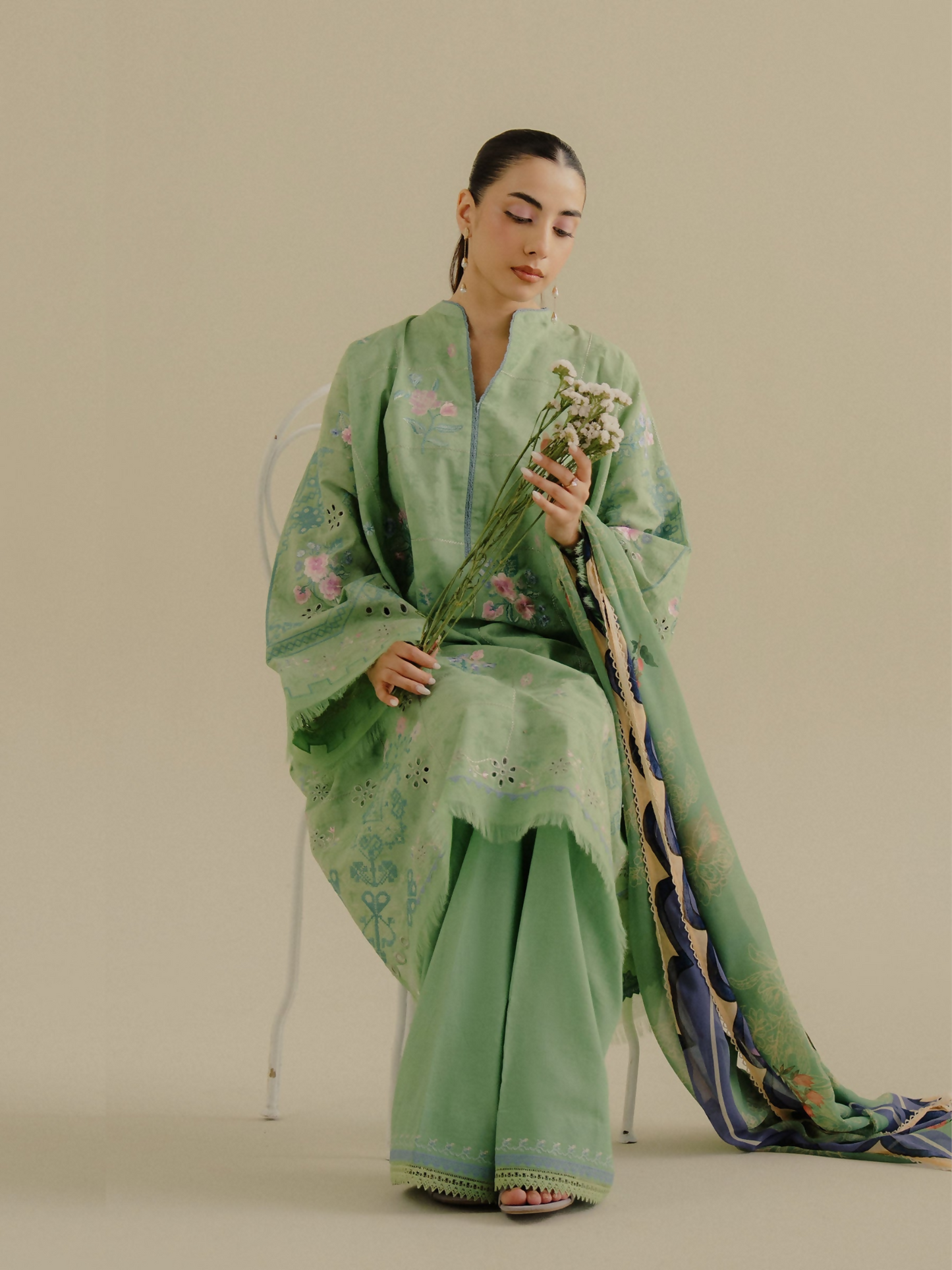 COCO by Zara Shahjahan Jacquard Embroidered Unstitched 3-Piece Suit-Sufa-5A