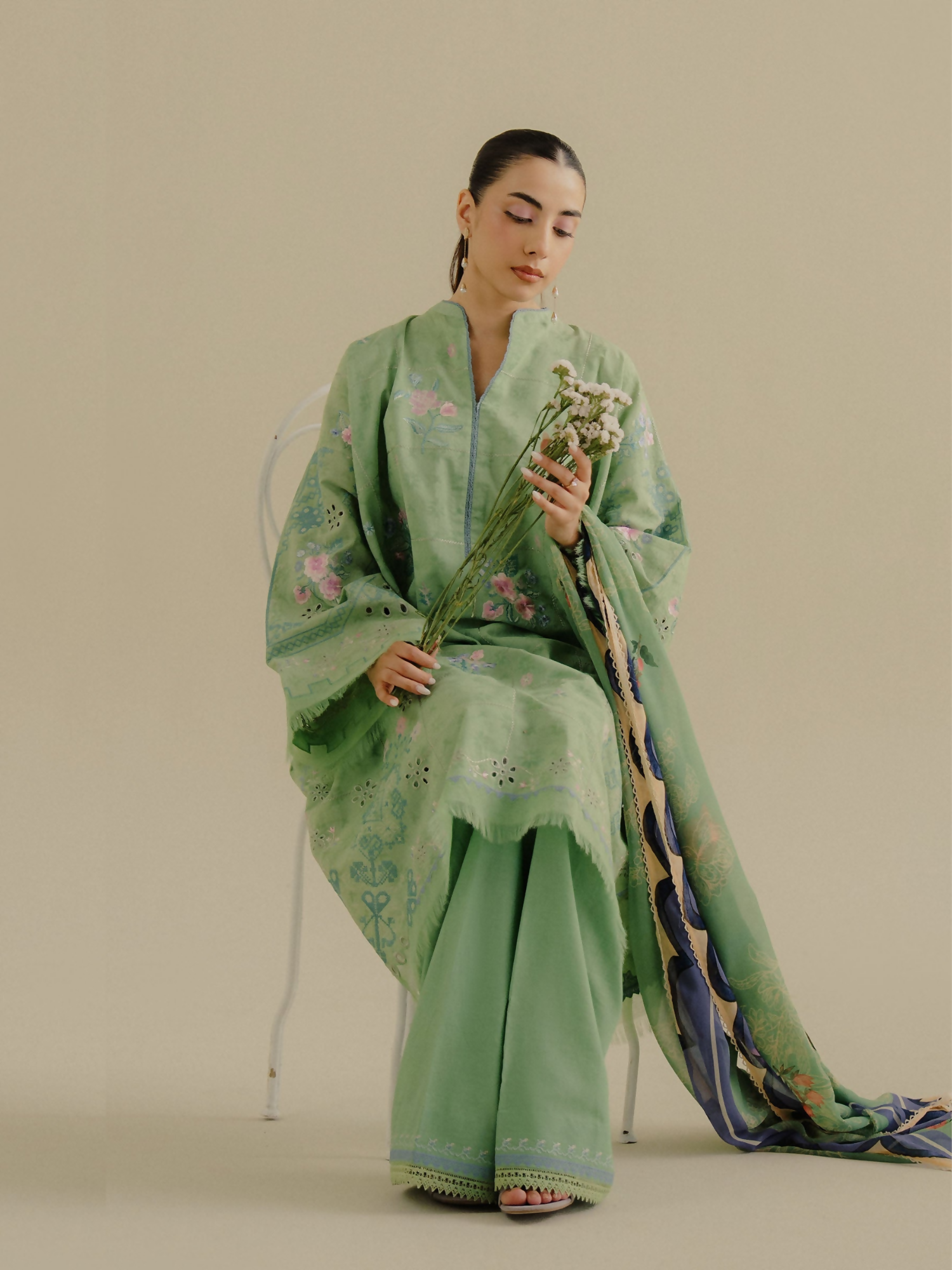 COCO by Zara Shahjahan Jacquard Embroidered Unstitched 3-Piece Suit-Sufa-5A