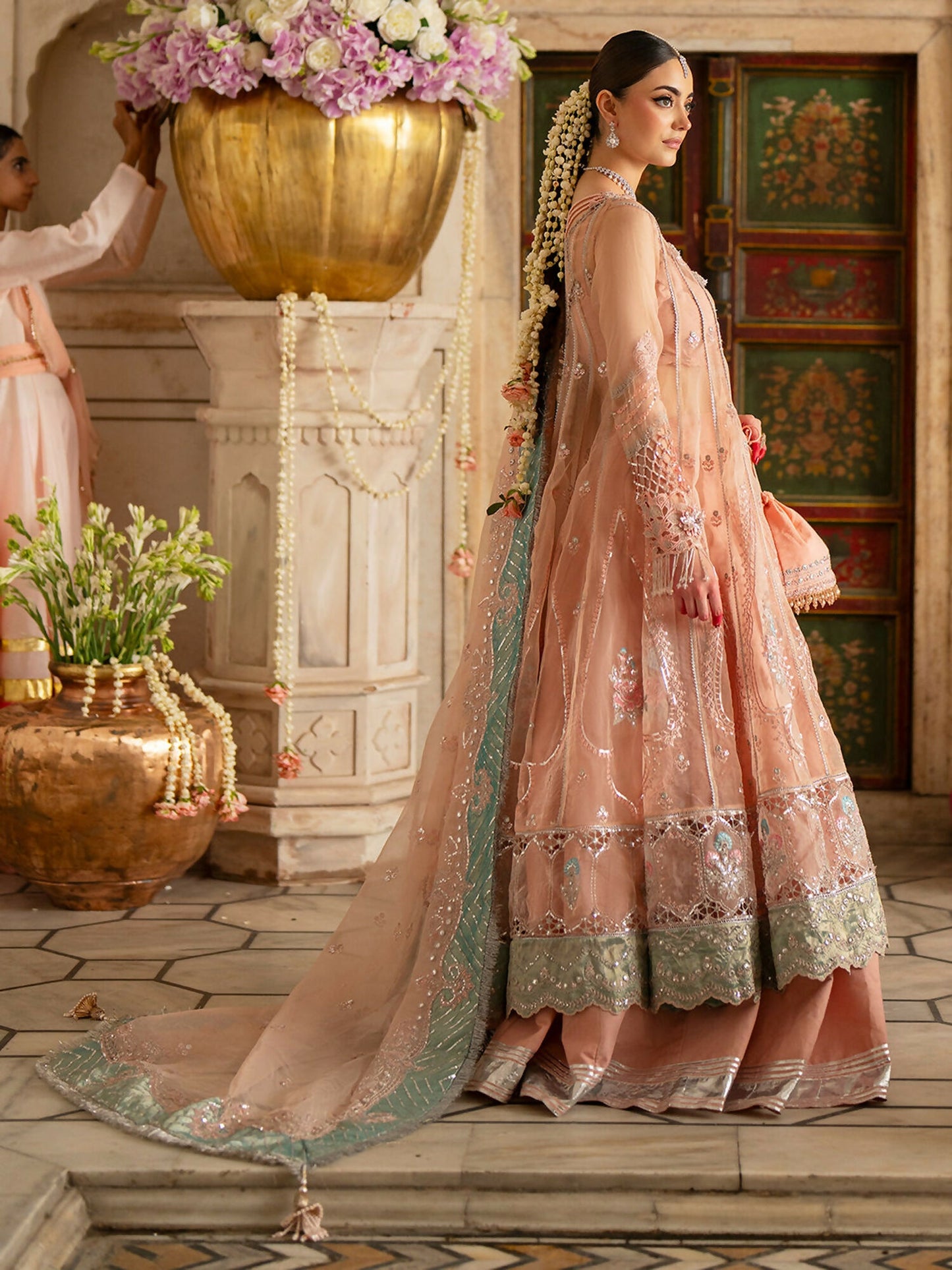 Parishay Ranibagh Luxury Formals Organza Embroidered Stitched 3-Piece Suit-Roshanara