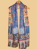 Scarves By Madiha Silk Printed Stole